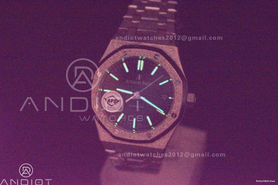 37mm SA3120 APSF Black Oak Textured Thermal Bracelet Super Edition Frosted Royal SS SS Clone Dial 15454 On 1034 1:1 Best 1222